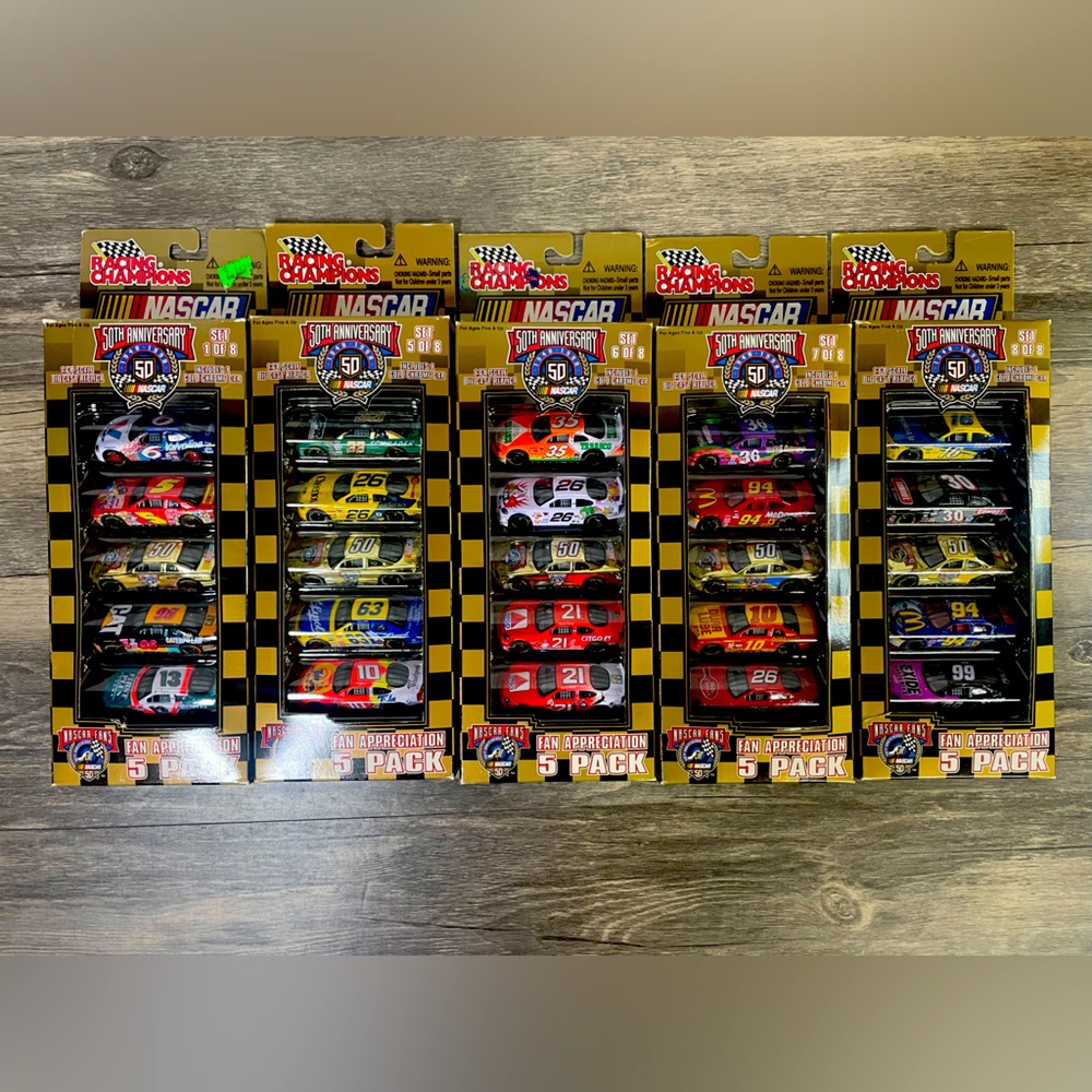 1998 Racing Champions 1/64 (5) 5-car Fan Appreciation Sets 1-8 5-8 6-8 7-8 8-8